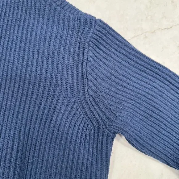 Madewell Navy Blue Cardigan Women’s Small 100% Cotton Quiet Luxury Normcore - Picture 10 of 16